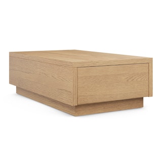 Leif 47" Storage Coffee Table - White Oak