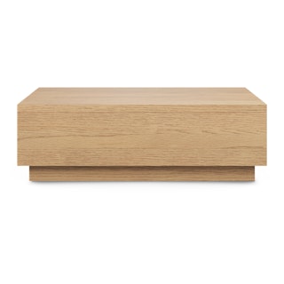 Leif 47" Storage Coffee Table - White Oak
