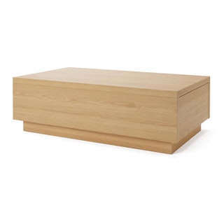 Leif 47" Storage Coffee Table - White Oak