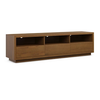 Leif 80" Media Unit - Smoked Oak