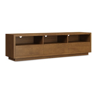 Leif 80" Media Unit - Smoked Oak