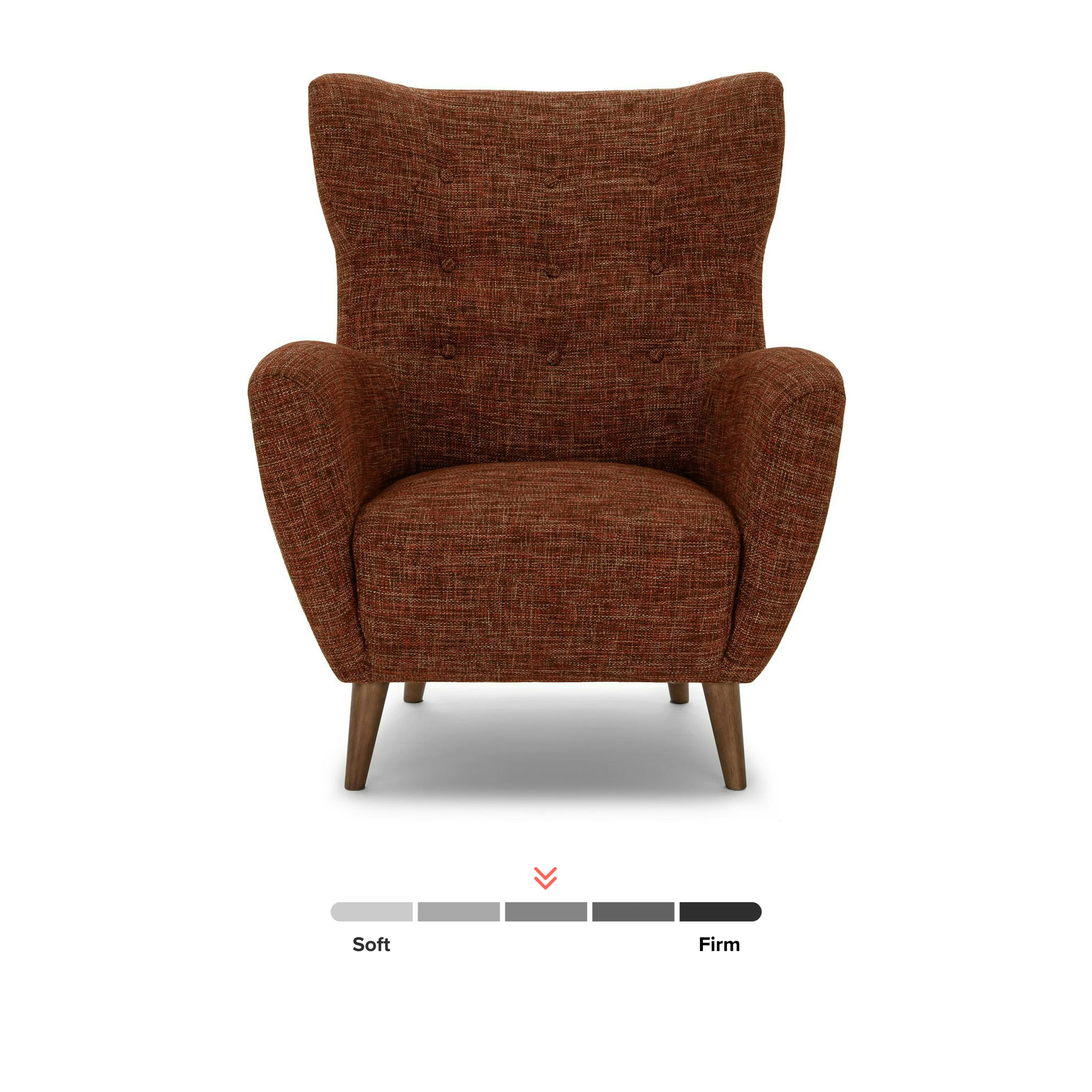 Mod 35" Lounge Chair - Orange Spice