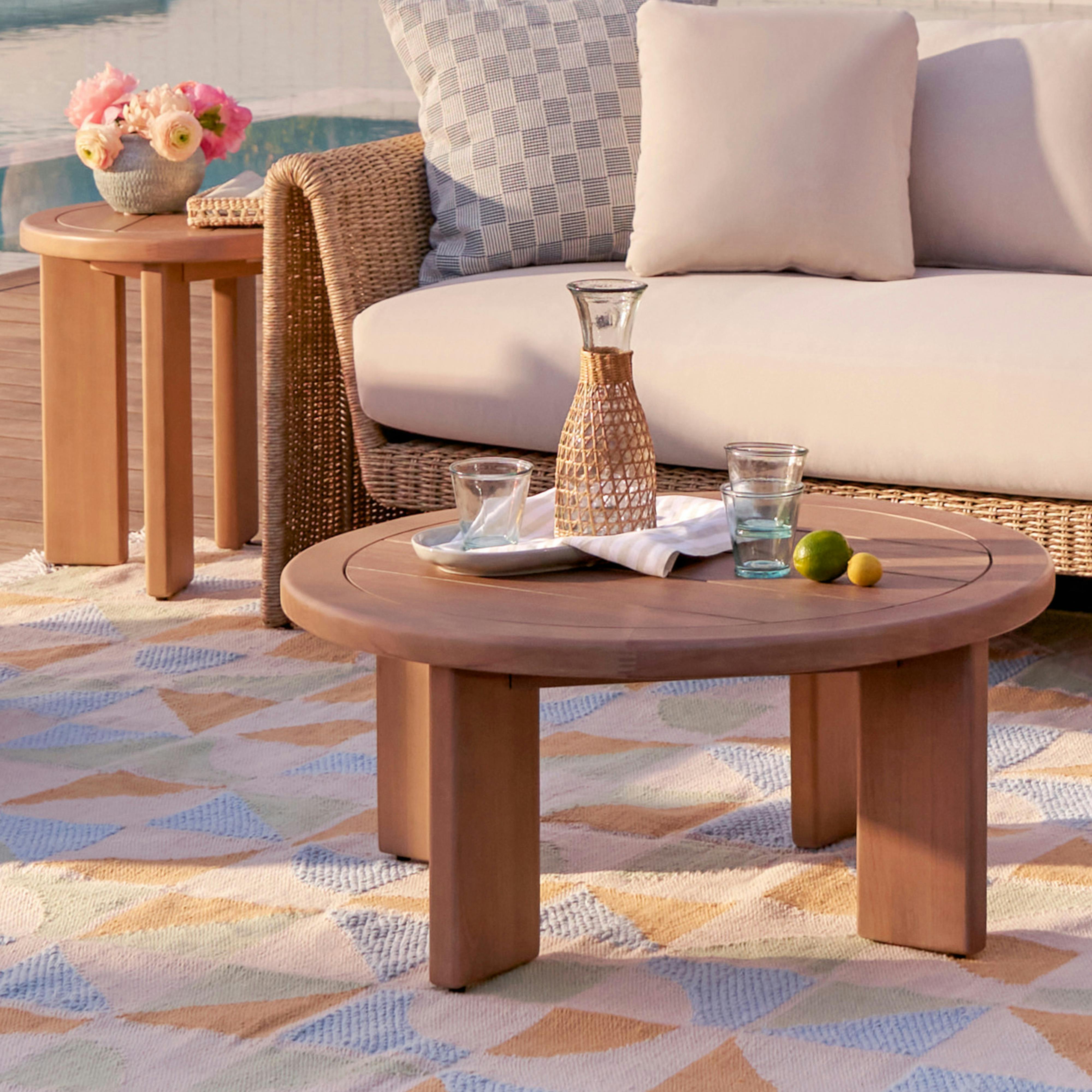 Daphne Solid Wood Outdoor Coffee & Side Table Set | Article