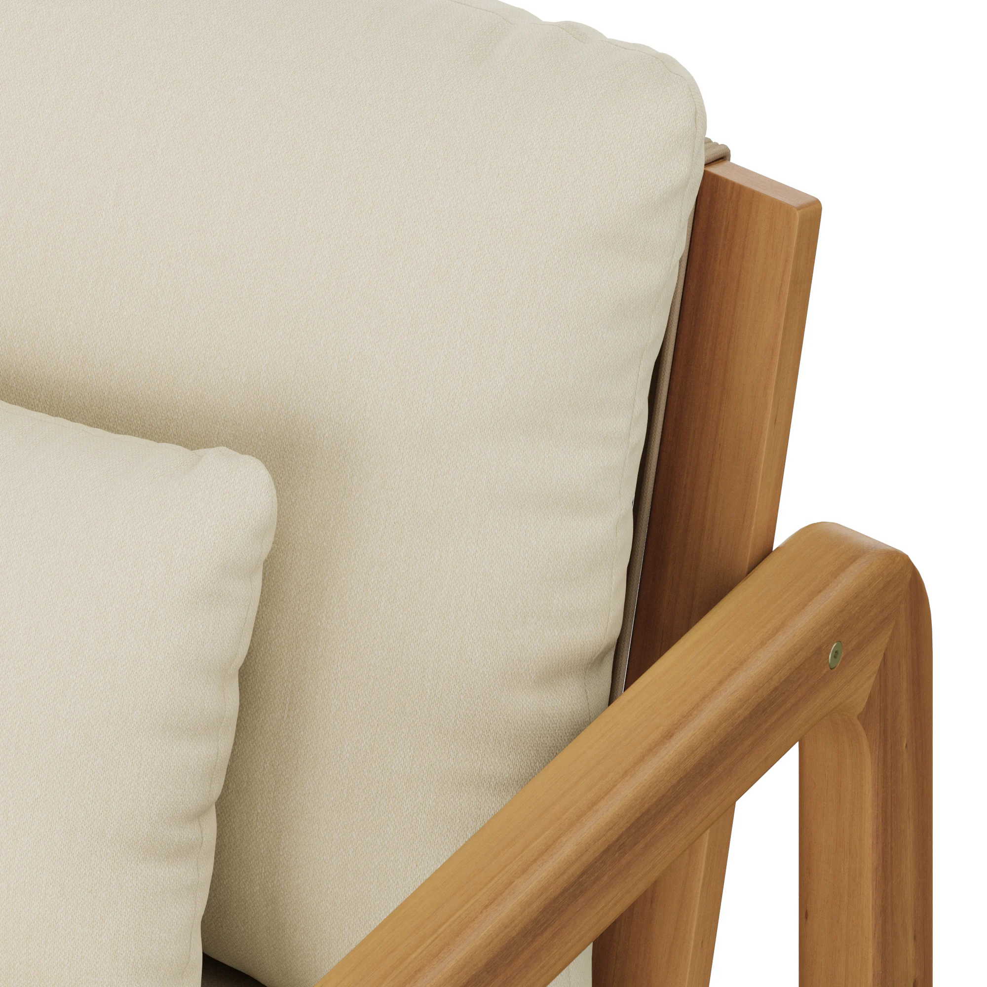 Laholm 94" Outdoor Corner Sectional Set - Dravite Ivory