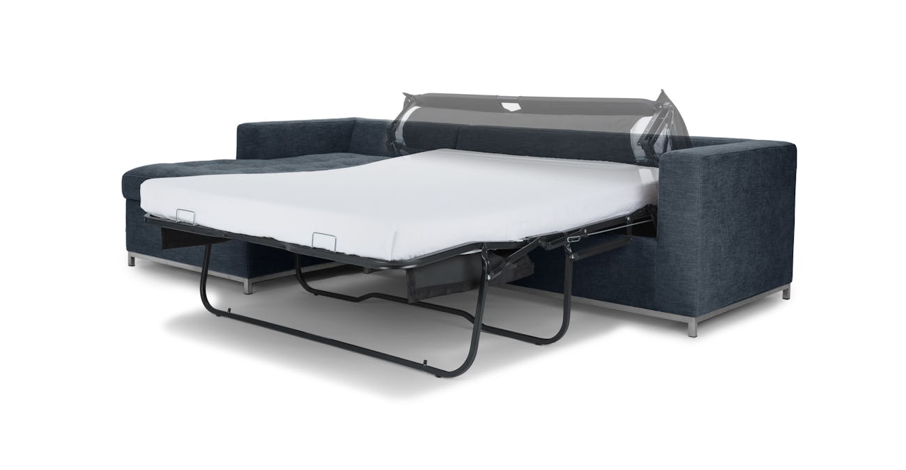 Soma Midnight Blue Left Sofa Bed