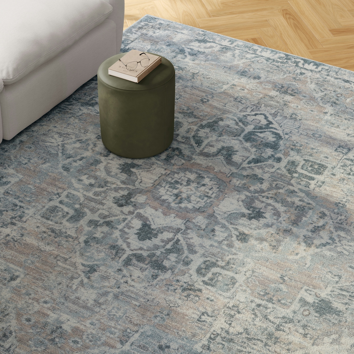 Traditional Blue Rugs Buena Traditional Blue Rug 8 x 10 | Article