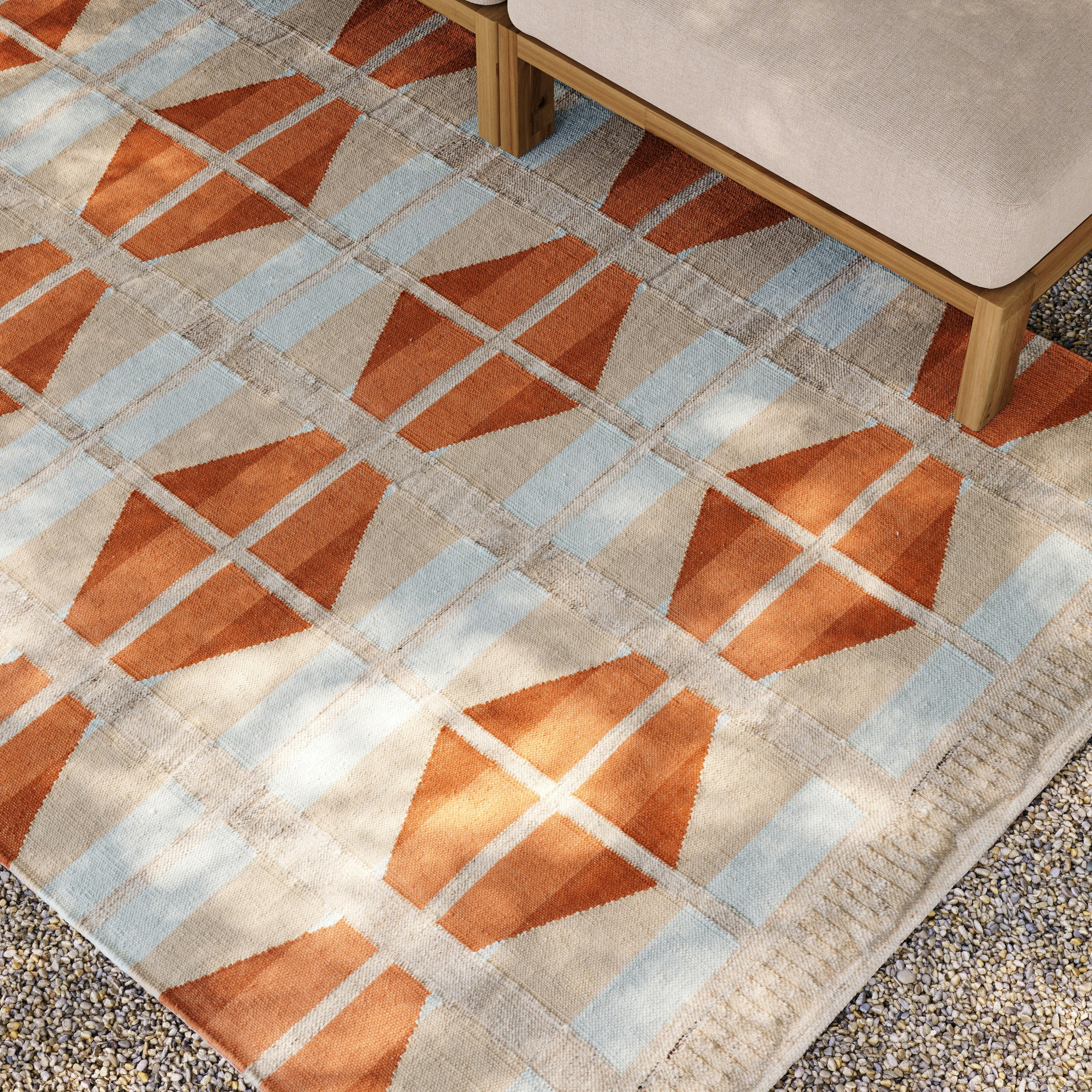 Velma Terracotta Indoor/Outdoor Rug 5 x 8 | Article