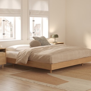 Basi King Bed Frame - White Oak