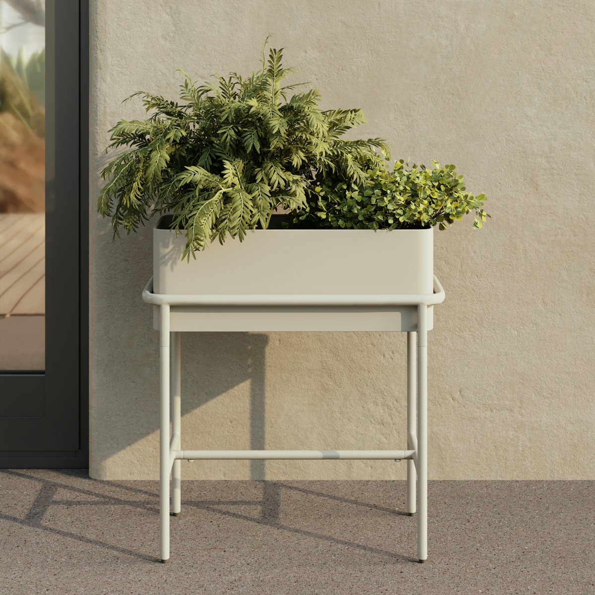 Marais Outdoor Tall Planter - Taupe