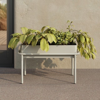 Marais Low Outdoor Planter - Taupe