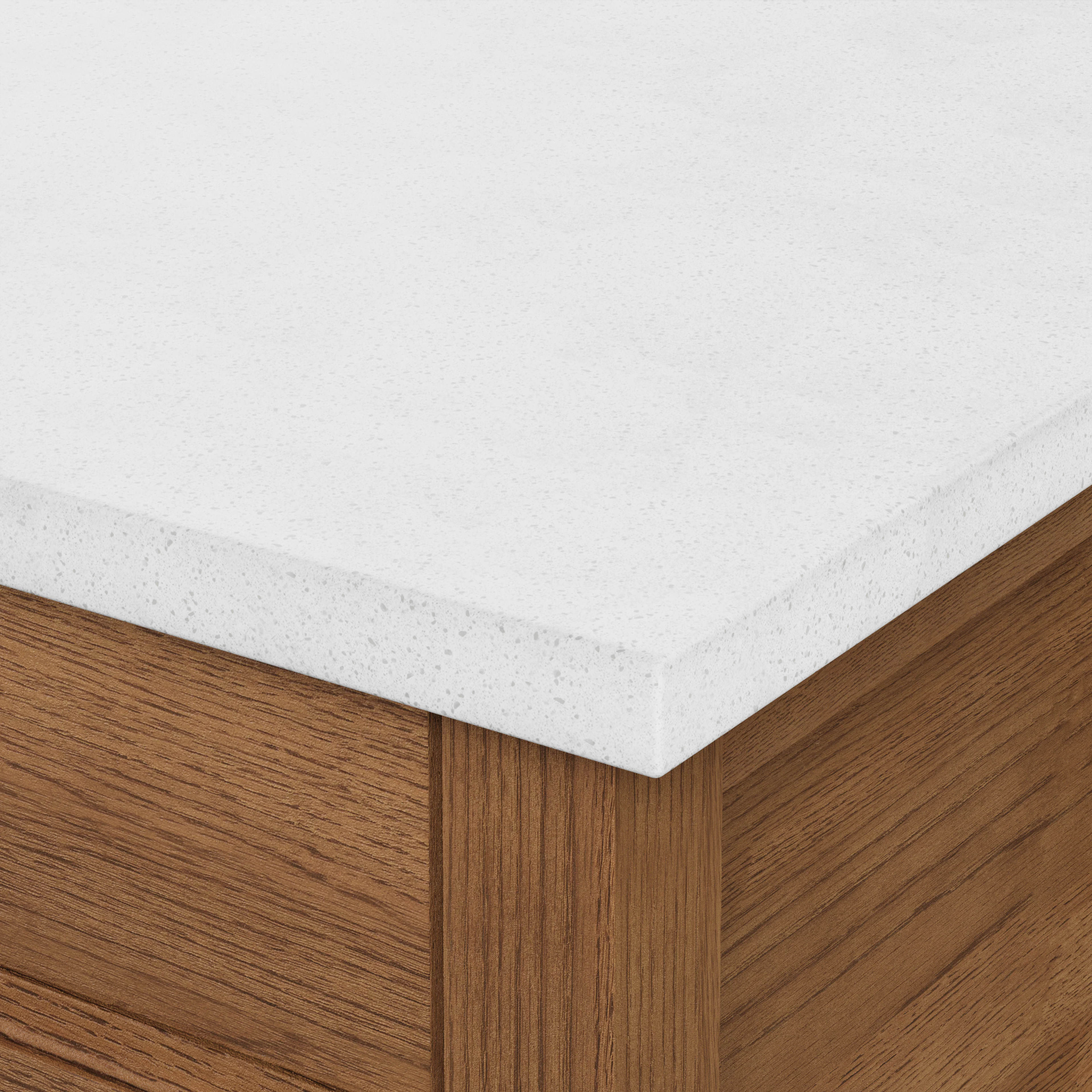 Quincy 57.5" Kitchen Island - Smoked Oak