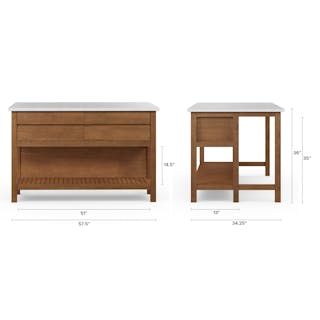 The Esse Counter Stool x Quincy Kitchen Island Bundle - Primary View 1 of 7 (Click To Zoom).