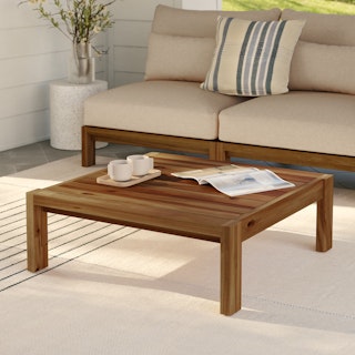 Cove 34.25" Outdoor Coffee Table - Acacia