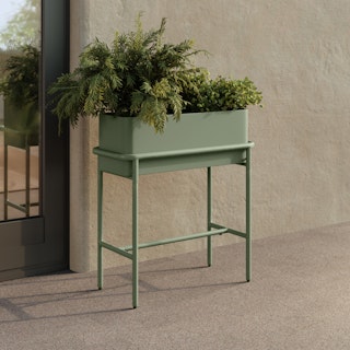 Marais Tall Outdoor Planter - Khaki Green