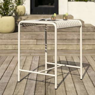 Sarek 29.5" Outdoor Bar Table - Taupe