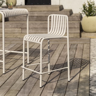 Sarek Outdoor Counter Stool - Taupe