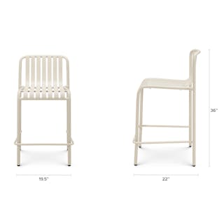 The Sarek Outdoor Bar Table x Counter Stool Bundle - Primary View 1 of 6 (Click To Zoom).
