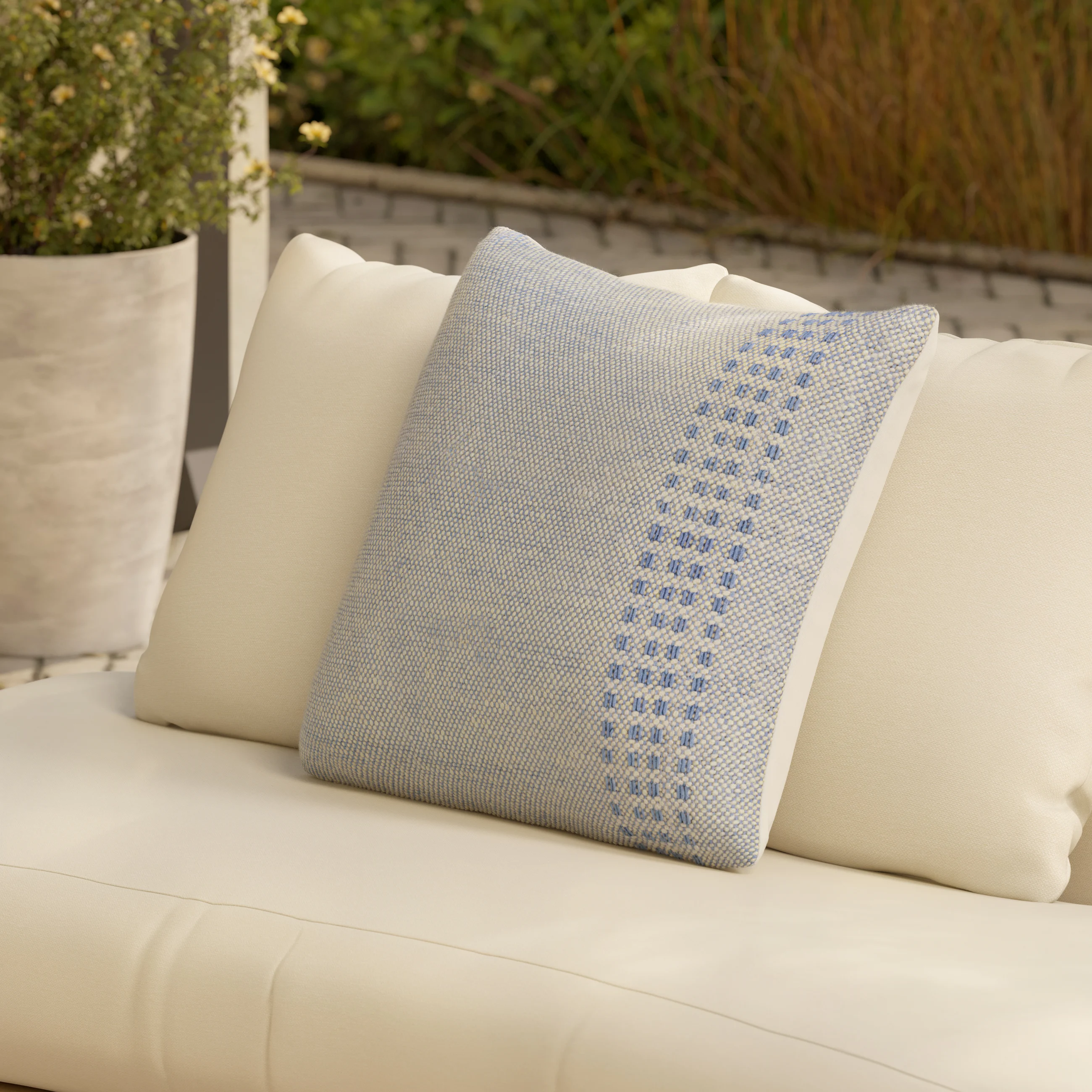 Carmel Indoor/Outdoor Pillow - Blue