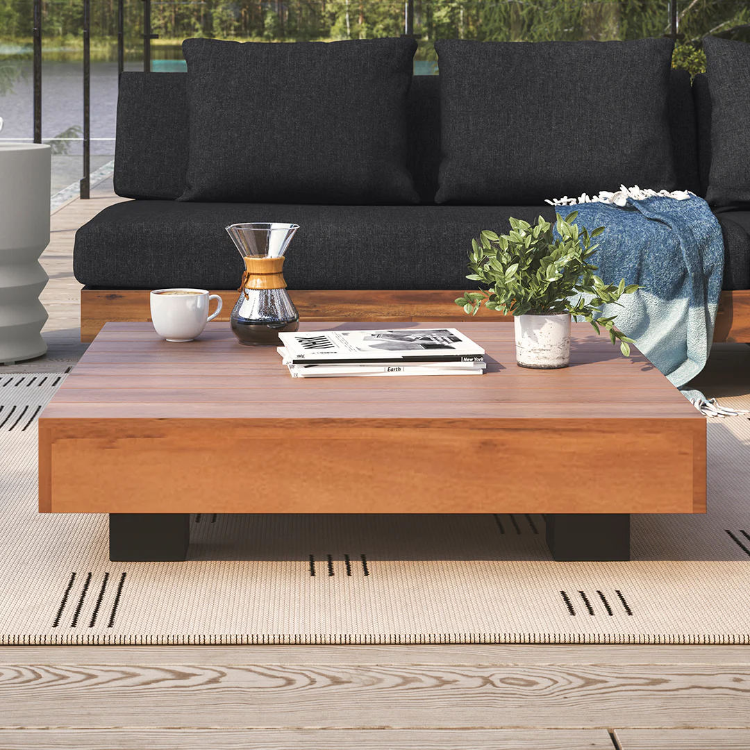 Lubek 82.5" Outdoor Low Right Sectional - Slate Gray