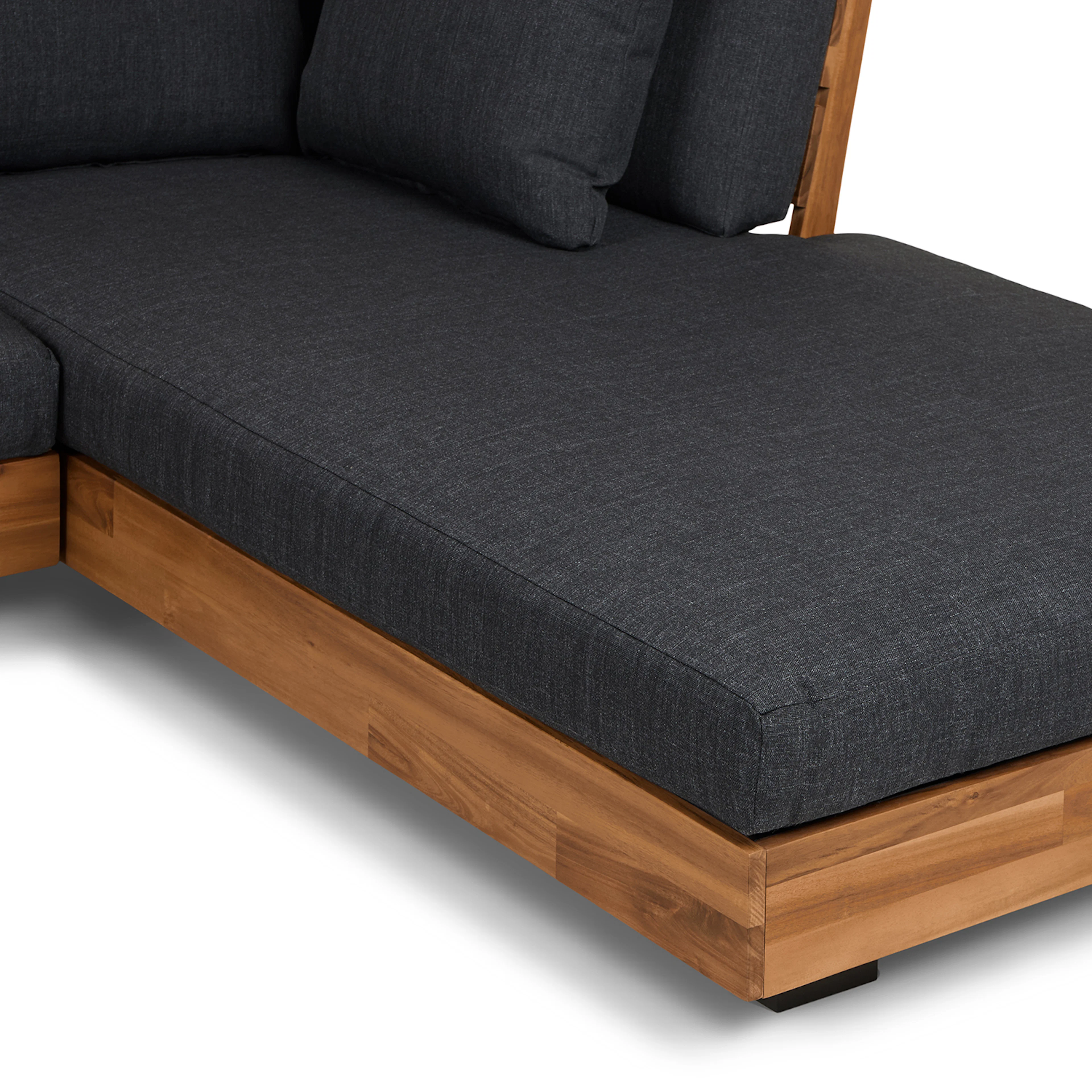 Lubek 82.5" Outdoor Low Right Sectional - Slate Gray