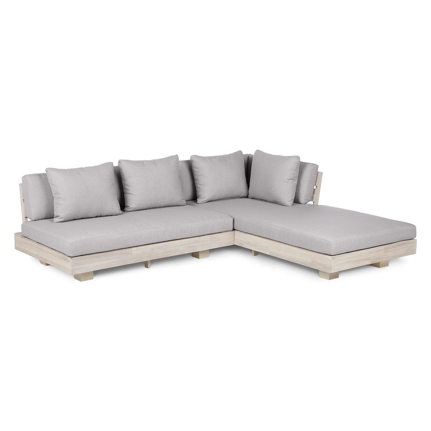 Lubek 82.5" Outdoor Low Right Sectional Set - Beach Sand