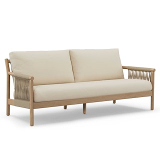 Rosa 80" Outdoor Sofa - Dravite Ivory