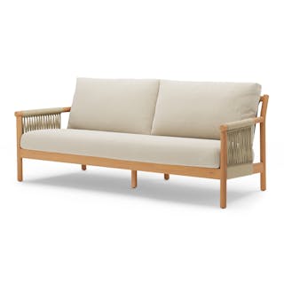 Rosa 80" Outdoor Sofa - Dravite Ivory