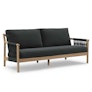 Rosa 80" Outdoor Sofa - Dravite Black