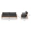 The Rosa Outdoor Sofa x Lounge Chairs x Coffee Table Bundle - Gallery View 1 of 8.