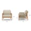 The Rosa Outdoor Sofa x Lounge Chairs x Coffee Table Bundle - Gallery View 1 of 8.