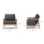 The Rosa Outdoor Sofa x Lounge Chairs x Coffee Table Bundle - Gallery View 1 of 8.
