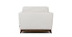 Ceni Fresh White Armchair - Gallery View 5 of 10.