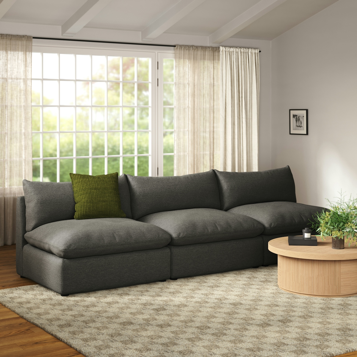 Article Leigh Modern Furniture 3-Seat...