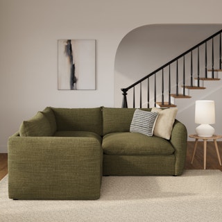 Leigh 87" Modular Corner Sectional - Napa Moss