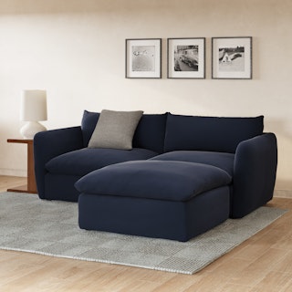 Leigh 92" Velvet Modular Sectional - Hale Ink