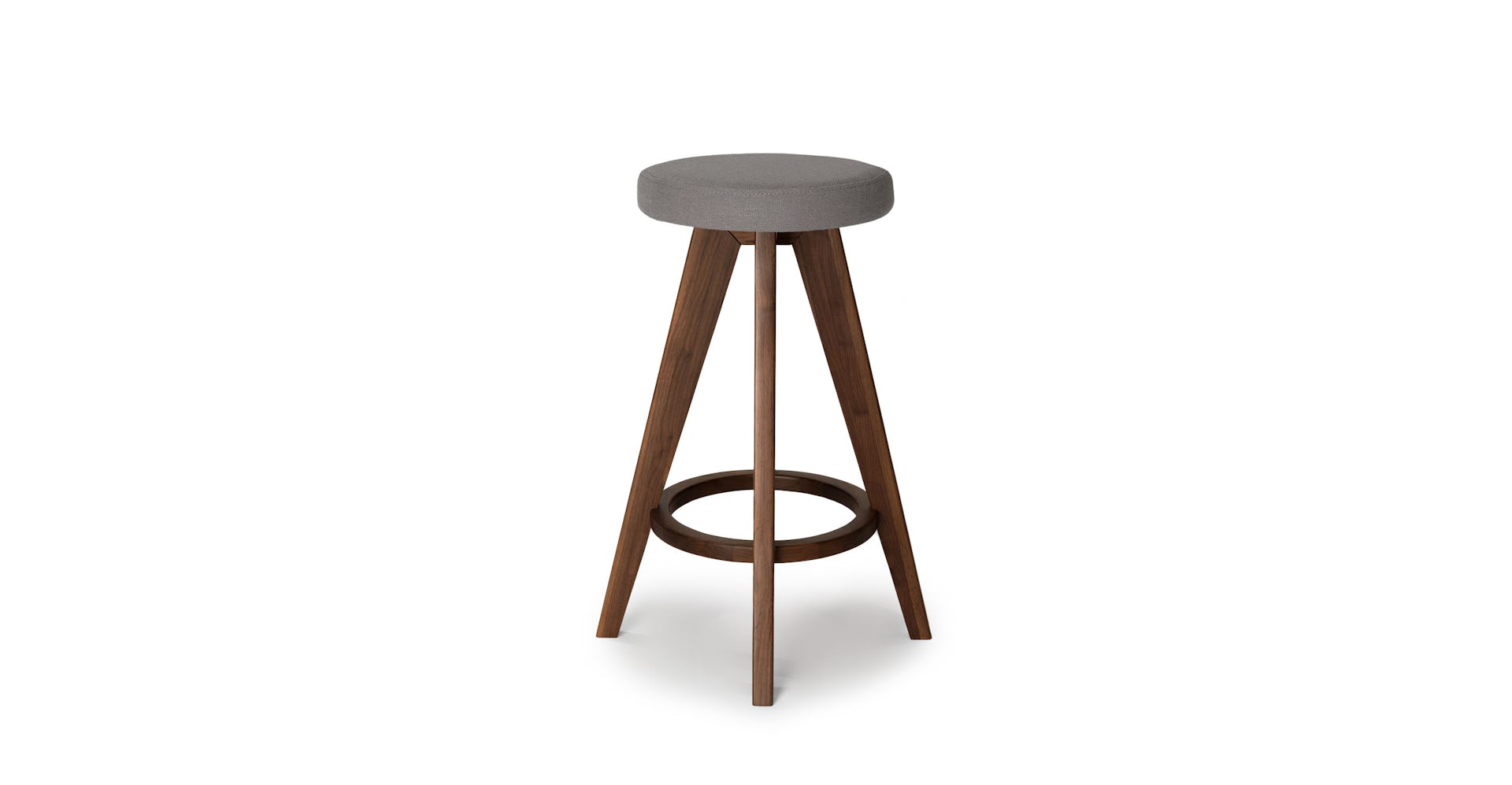 Thunder Gray Walnut Circo Fabric Counter Height Stool Article