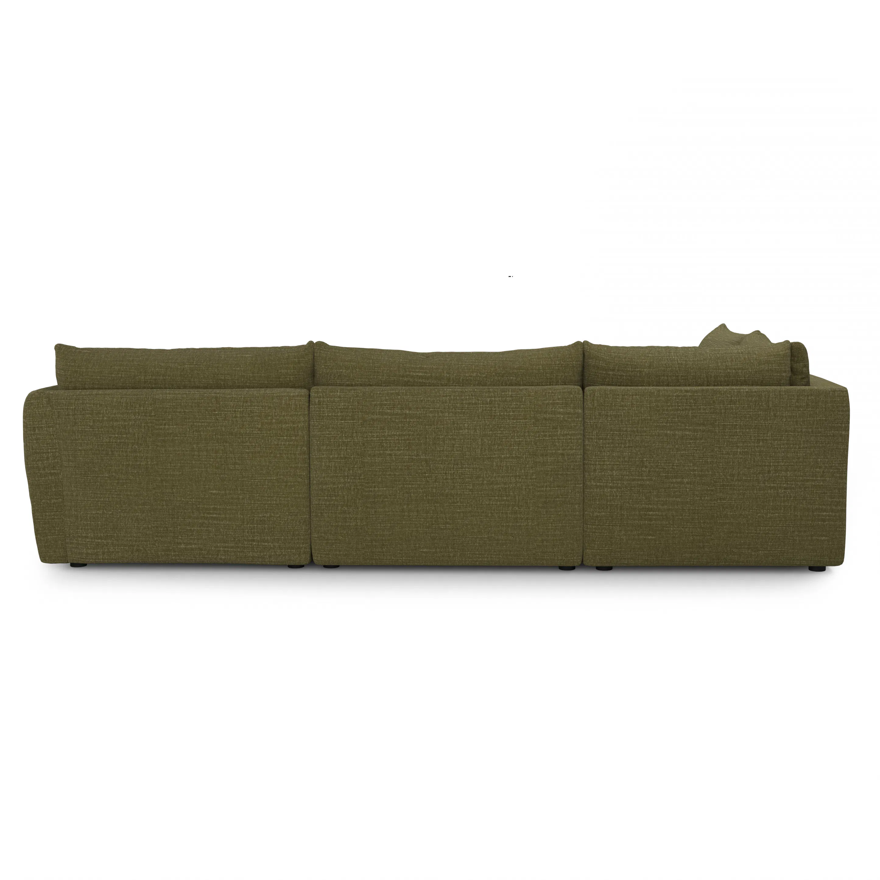 Leigh 126" Modular L Sectional - Napa Moss