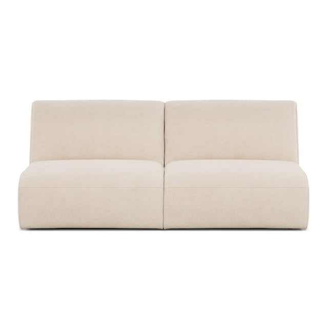 Sanna 72" Armless Modular Sofa Ivory Article