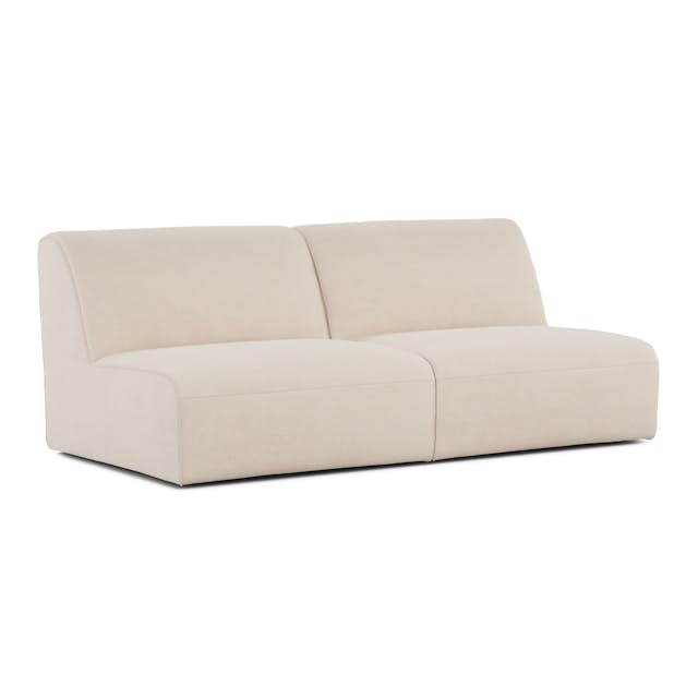Sanna 72" Armless Modular Sofa Ivory Article