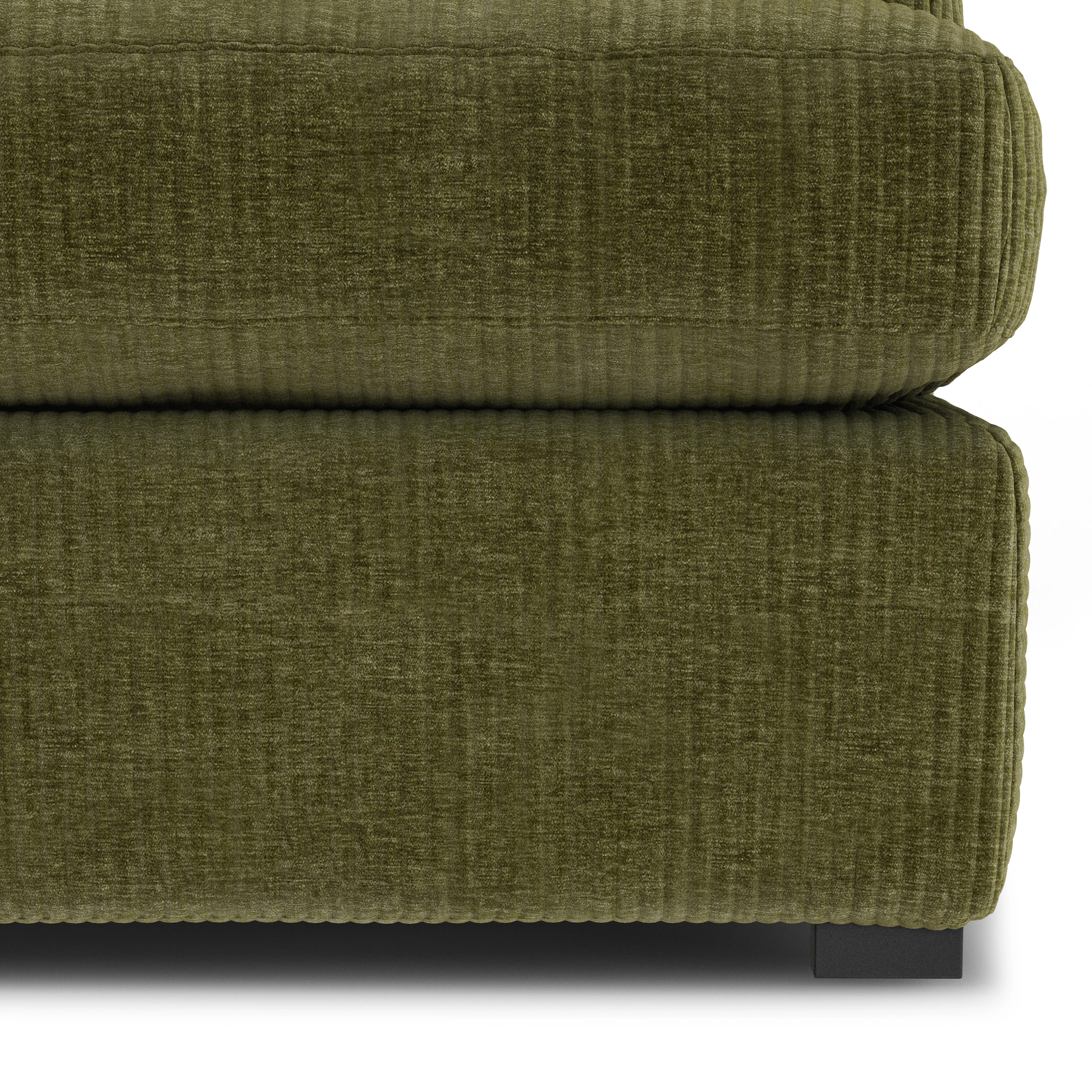 Beta 79" Armless Modular Sofa in Cypress Green