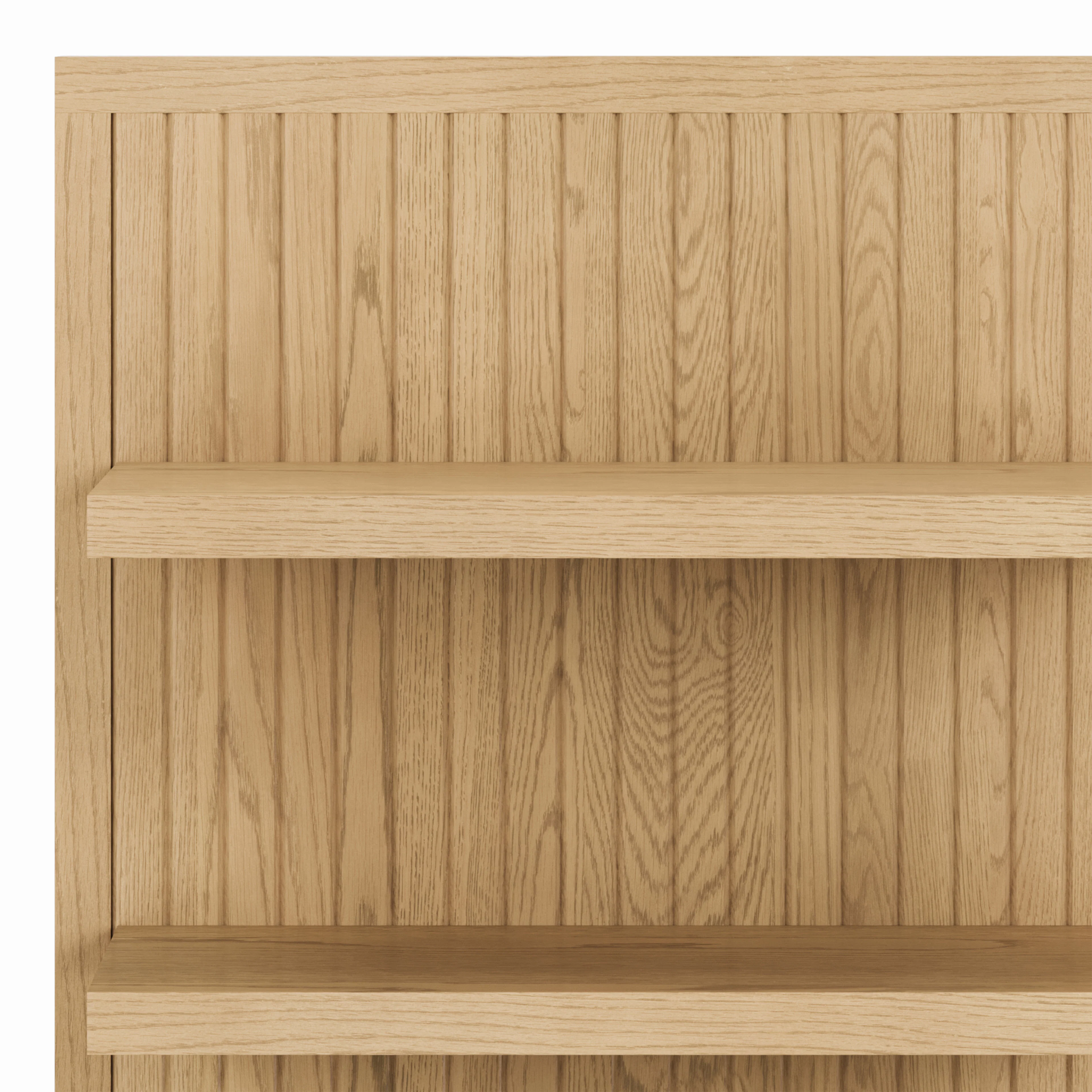 Kouva 47" Bench & Wall Panel Storage Set - Oak & Gray