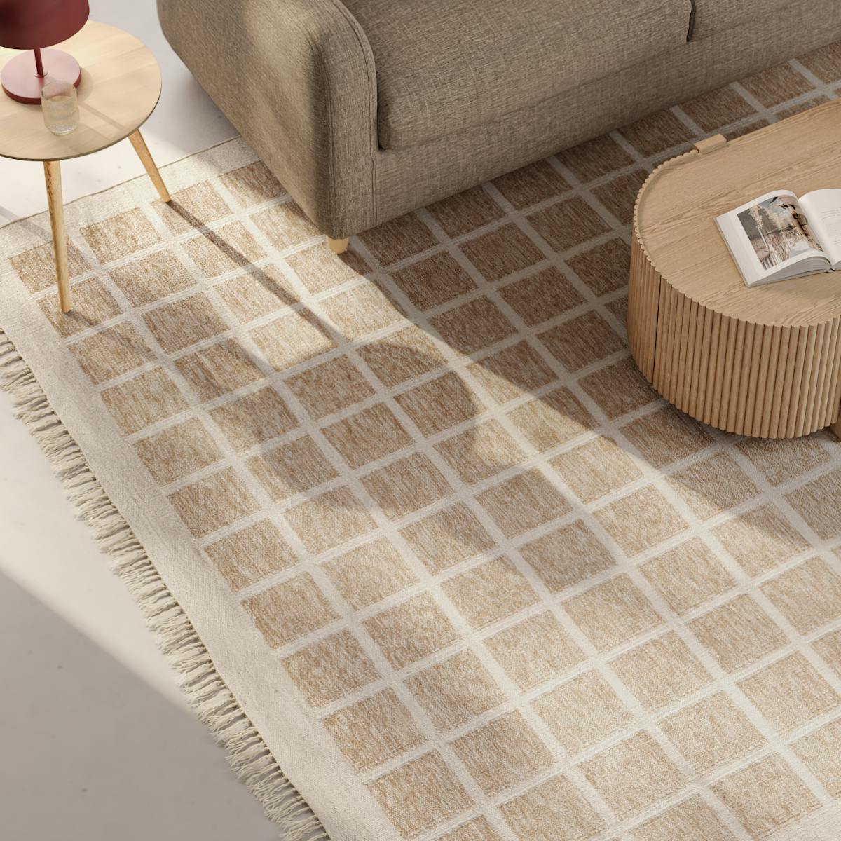 Window Pane Square Rug Norell 8x10 Windowpane Handmade Area Rug | Article