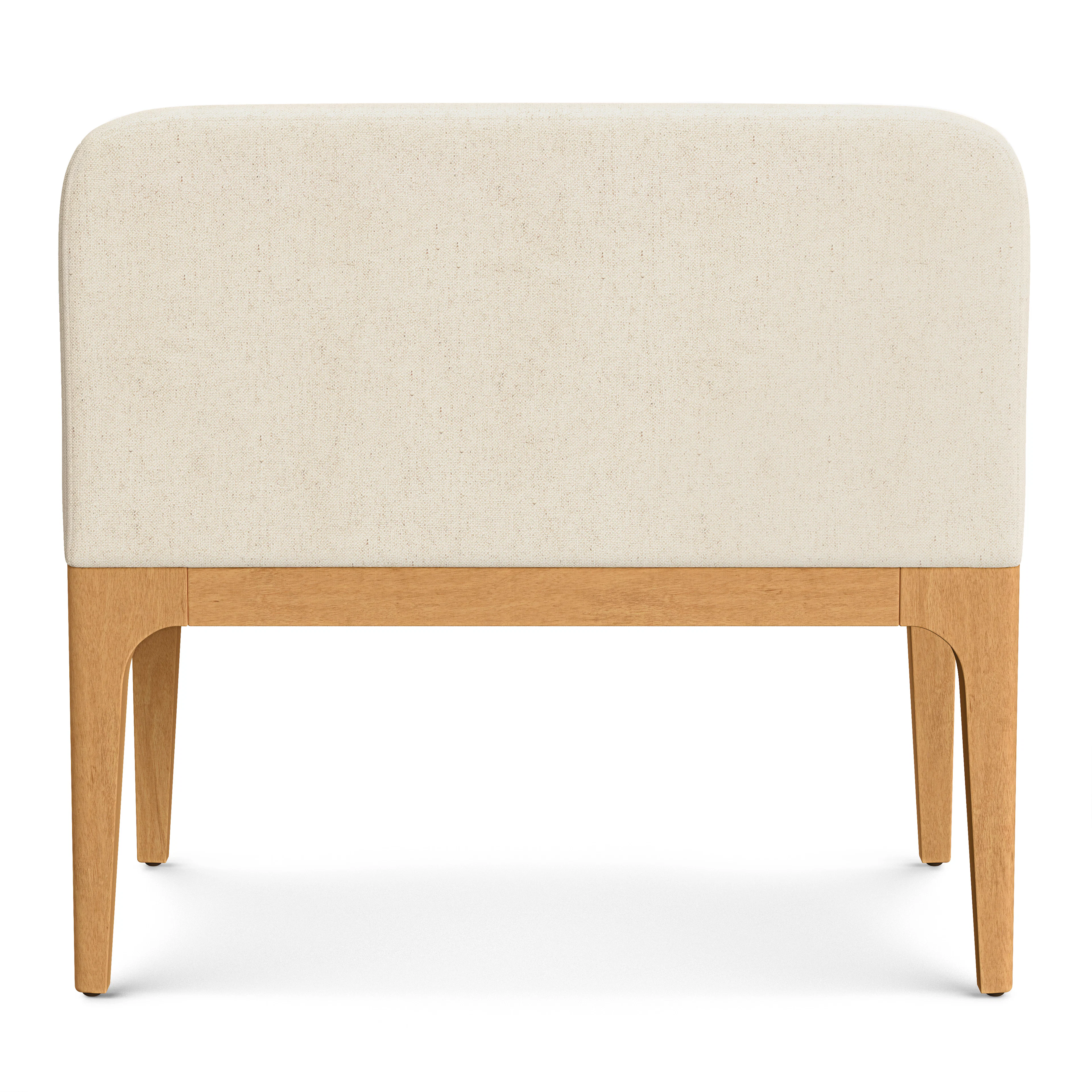 Rosin 34" Armless Banquette - Natural Oak and Sand Ivory