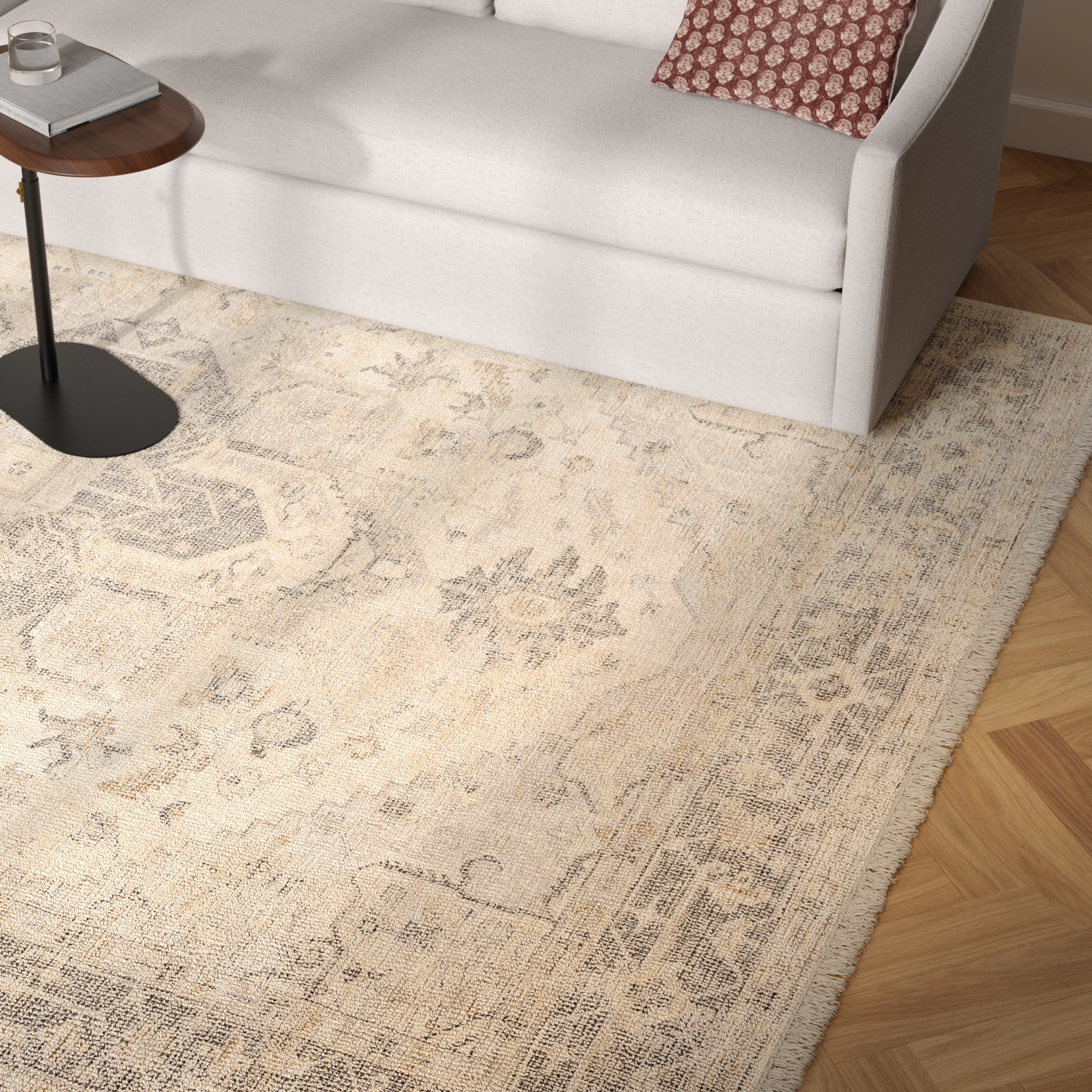 Hobart 9x12 Cream Multi Rug - Elegant & Stylish