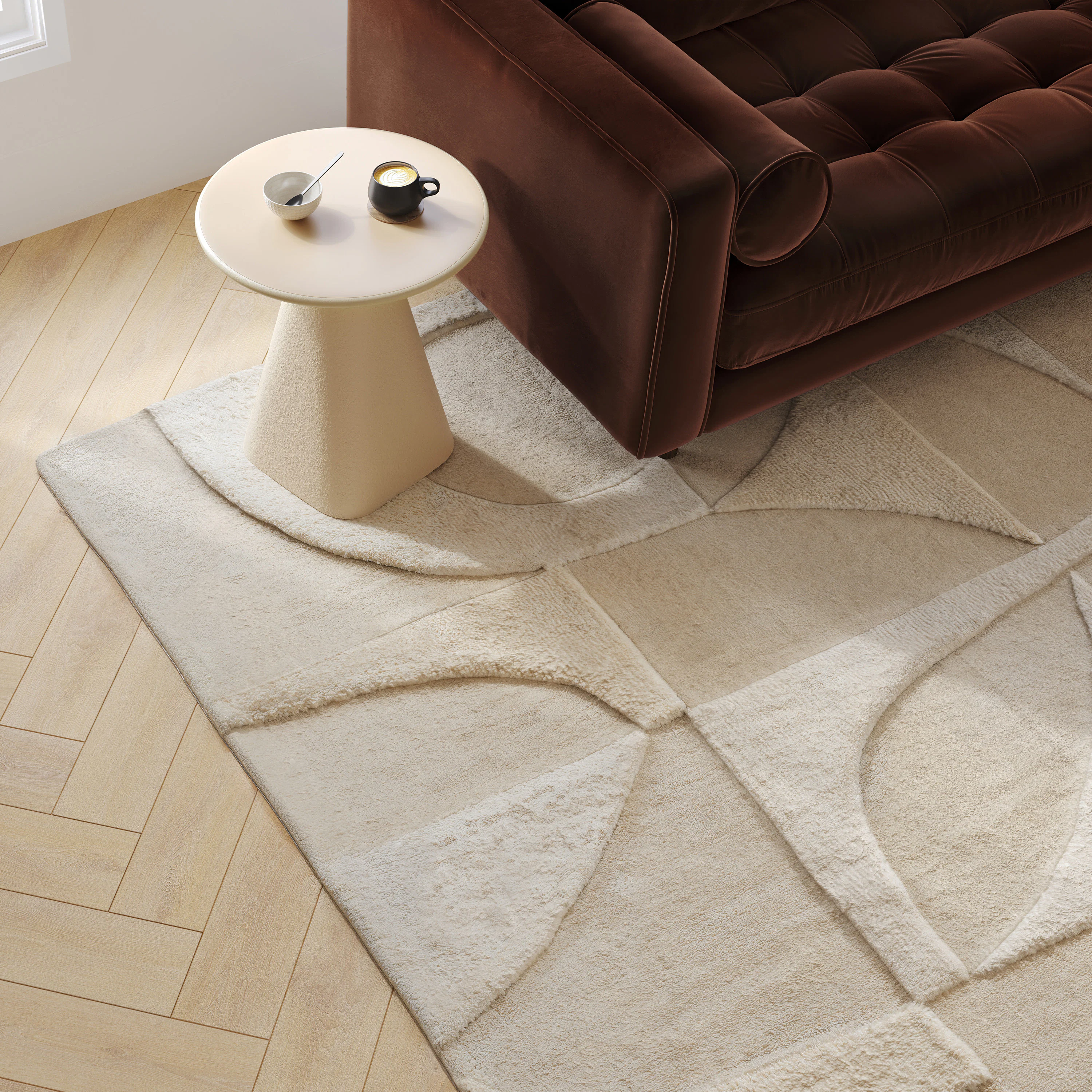 Fraya 9 x 12 Rug - Textured Ivory