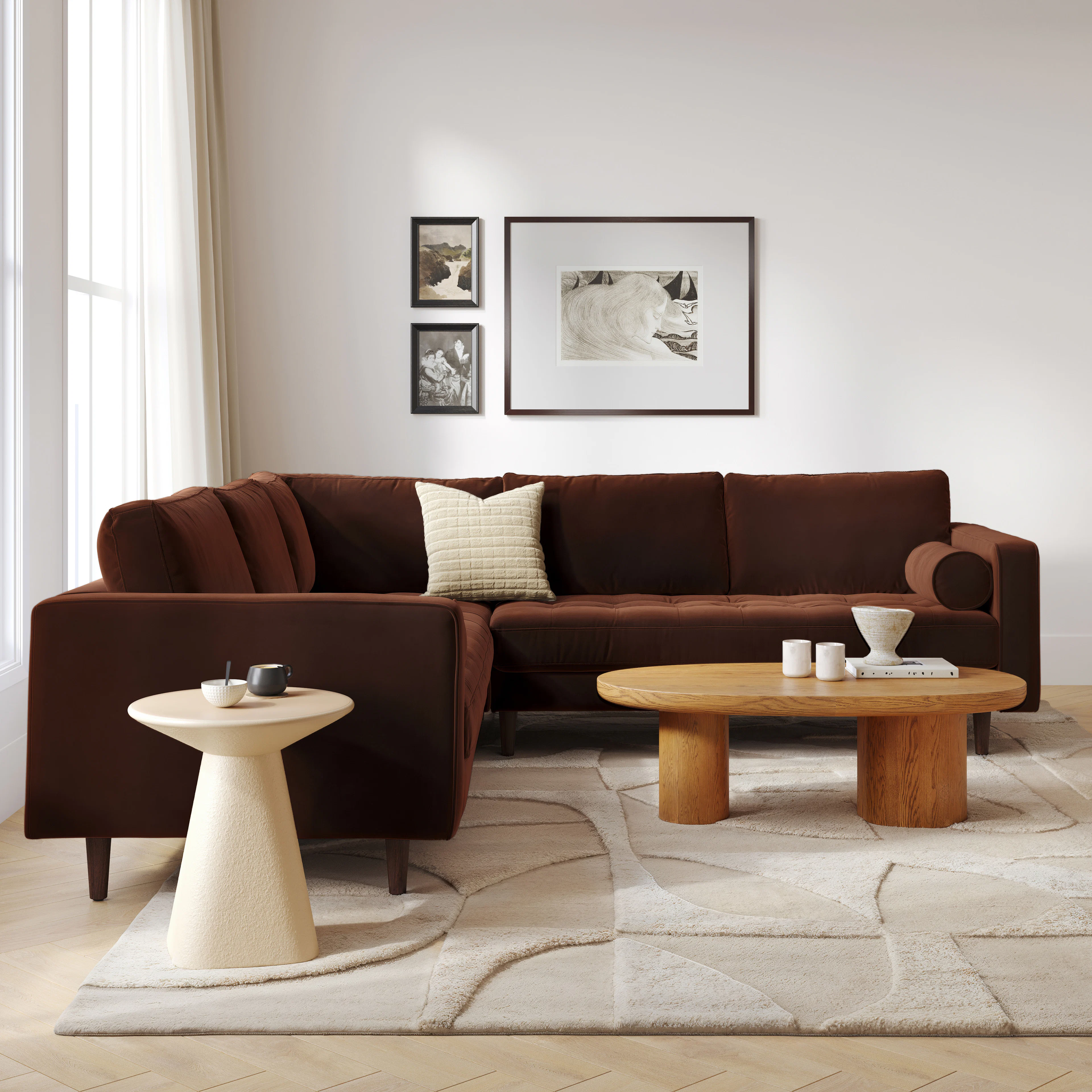 Fraya 9x12 Textured Ivory Wool Rug - Stylish & Modern