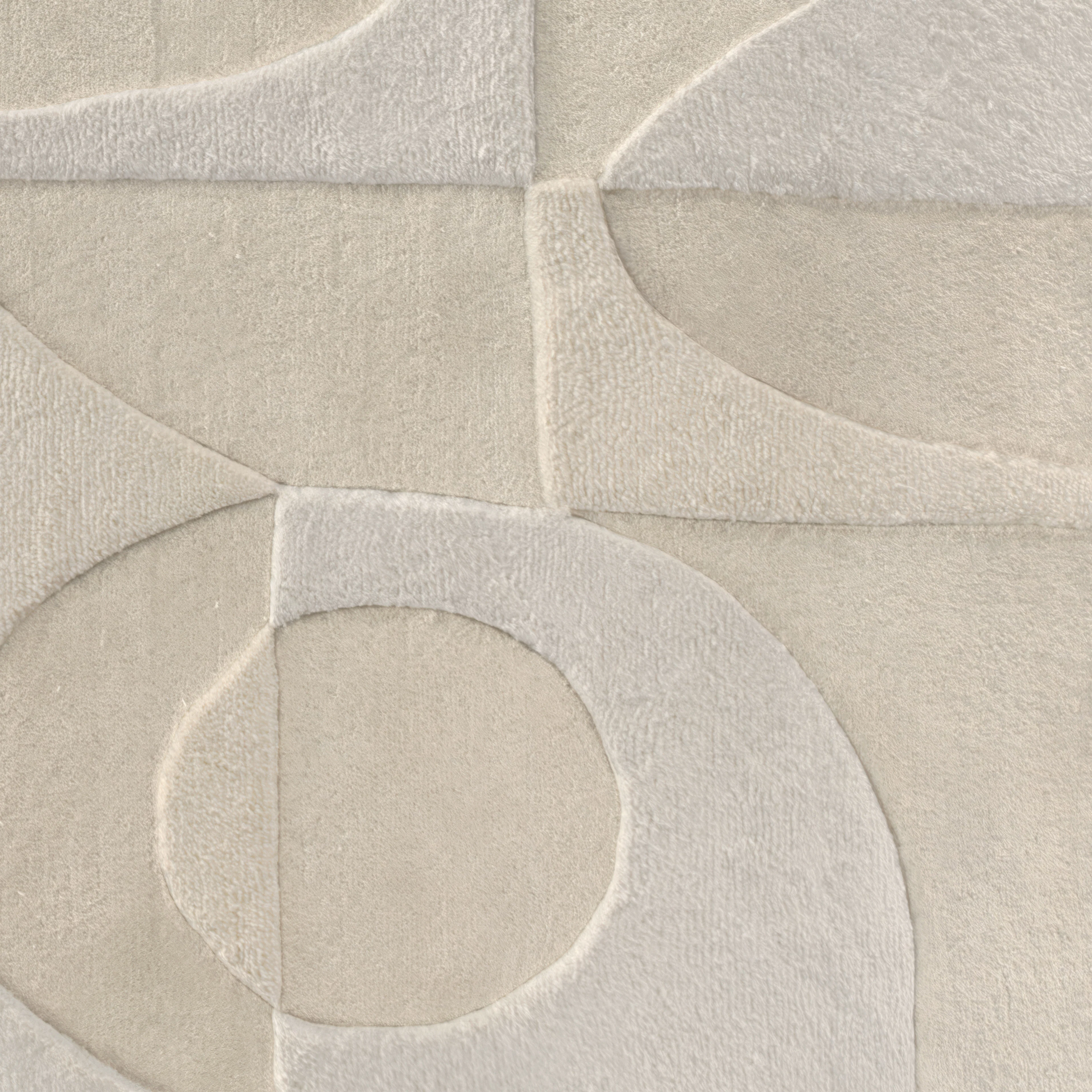 Fraya 9x12 Textured Ivory Wool Rug - Stylish & Modern