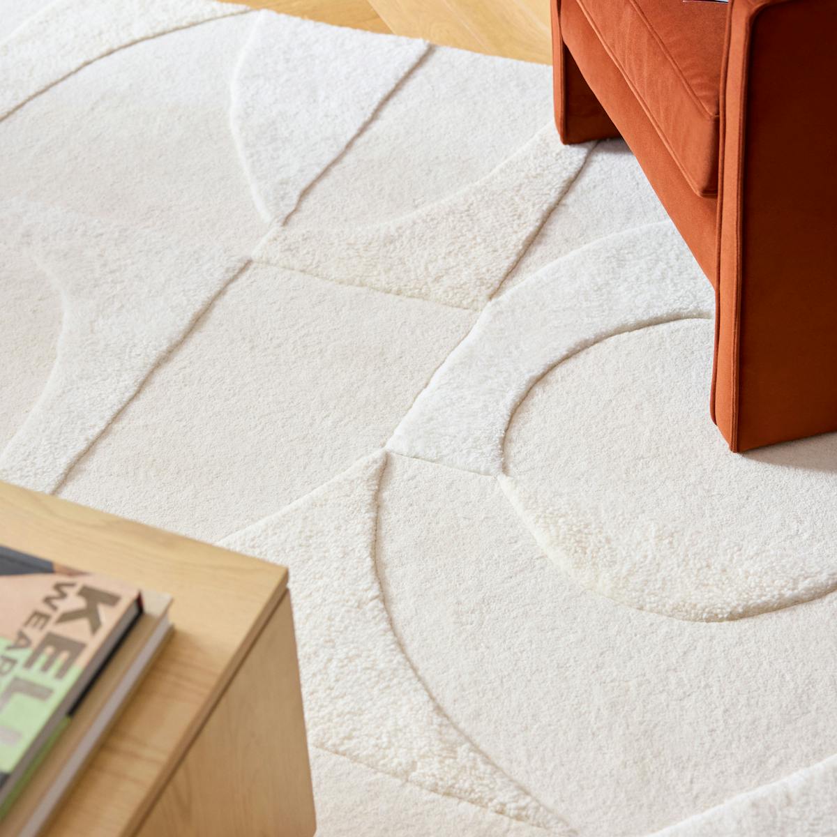 Fraya 9x12 Textured Ivory Handmade Area Rug | Article