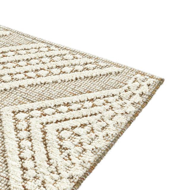 Carina Textured Ivory Patterned Rug 5 x 8 | Article