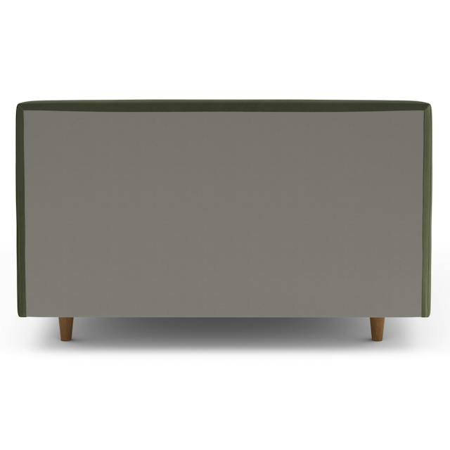 Tessu Hale Fir Green Velvet Upholstered Full Low Profile Upholstered ...